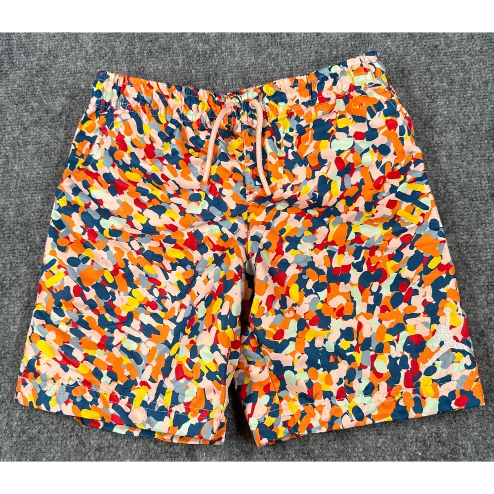Jordan Boys M 5-6Yrs Legend Pink Multi-Color Swim Shorts NWT